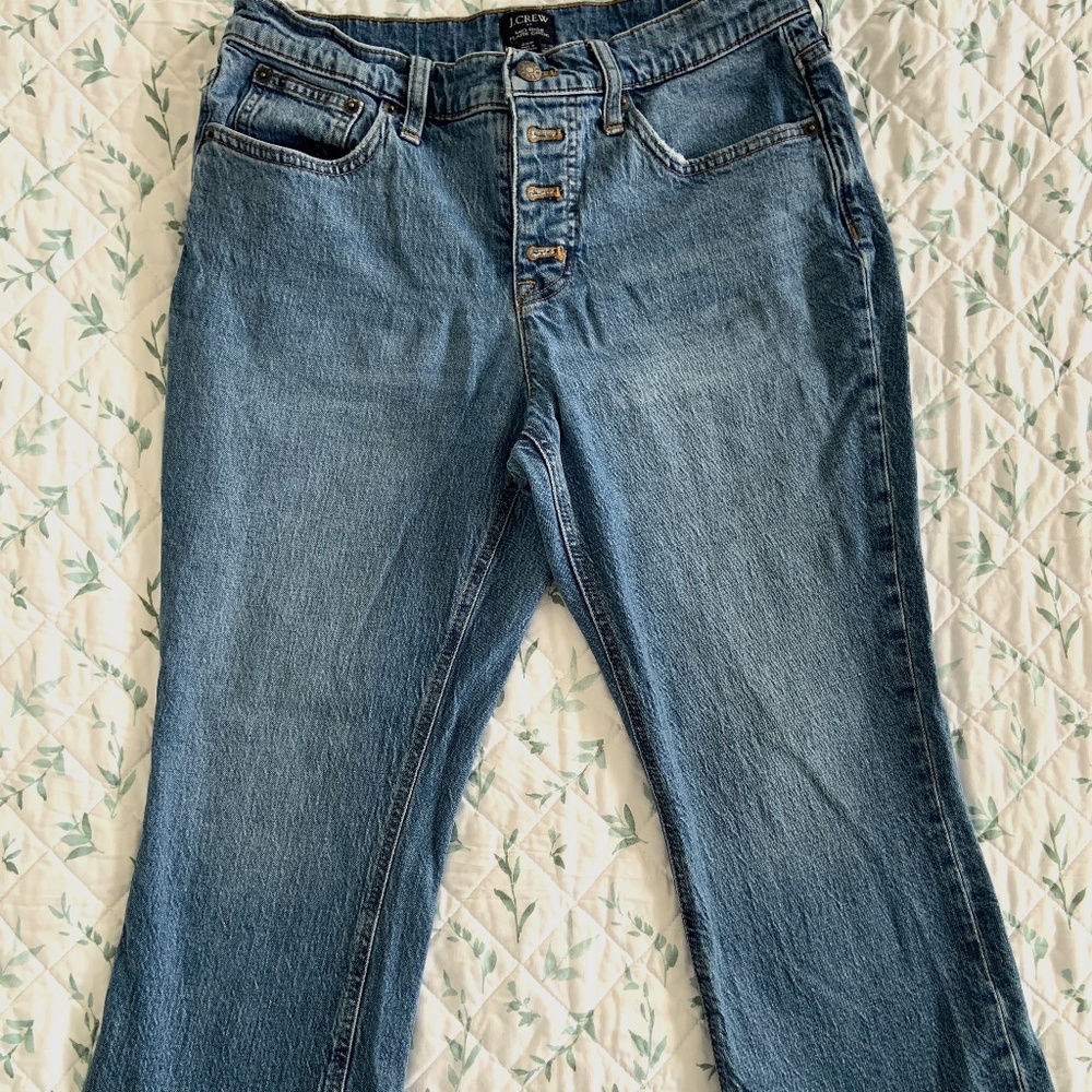 J. Crew Factory Mid-Rise Flare Crop Jeans- sz 29 P